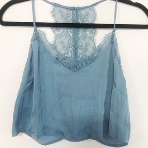 Silky Lace Crop Tank🦋